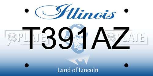 T391AZ Illinois License Plate