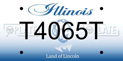 T4065T Illinois License Plate