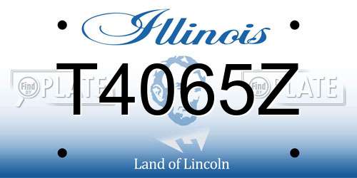 T4065Z Illinois License Plate
