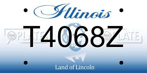 T4068Z Illinois License Plate
