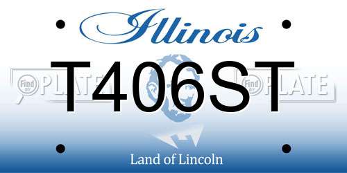 T406ST Illinois License Plate