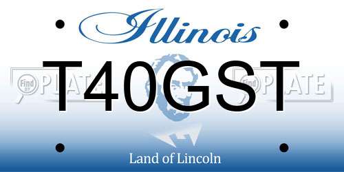 T40GST Illinois License Plate