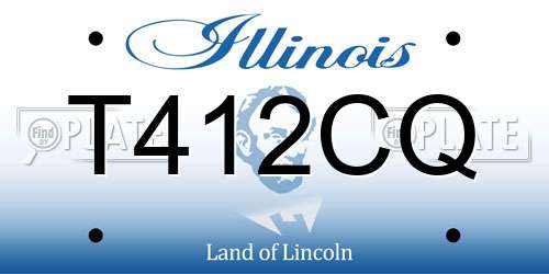 T412CQ Illinois License Plate