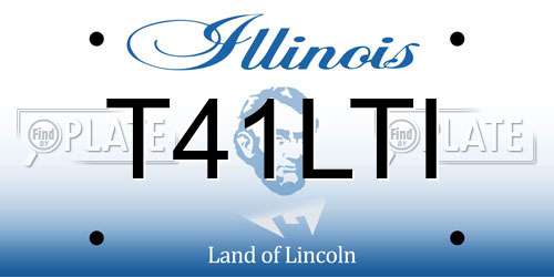 T41LTI Illinois License Plate