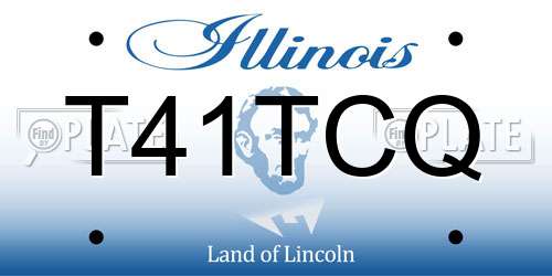 T41TCQ Illinois License Plate