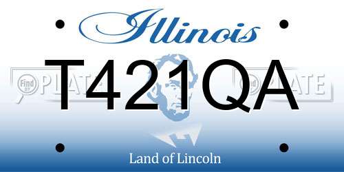 T421QA Illinois License Plate