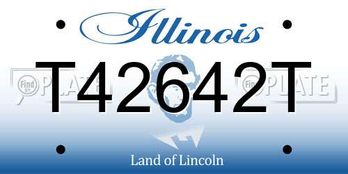 T42642T Illinois License Plate