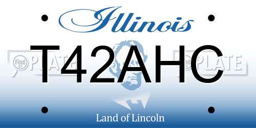 T42AHC Illinois License Plate
