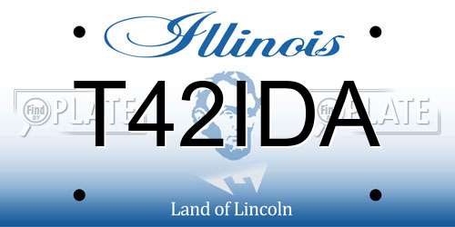 T42IDA Illinois License Plate