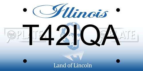 T42IQA Illinois License Plate
