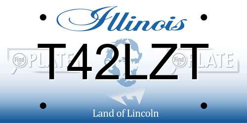 T42LZT Illinois License Plate