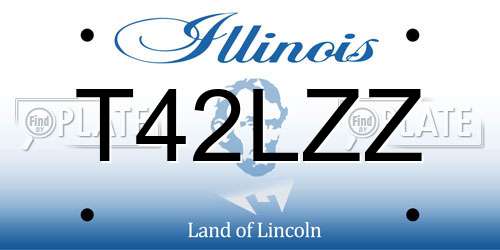 T42LZZ Illinois License Plate