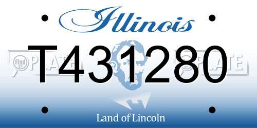 T431280 Illinois License Plate