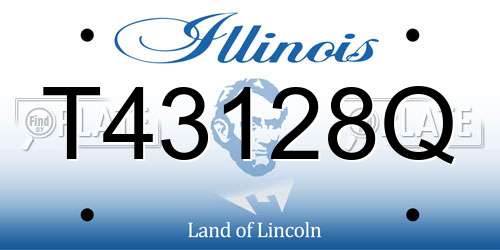 T43128Q Illinois License Plate