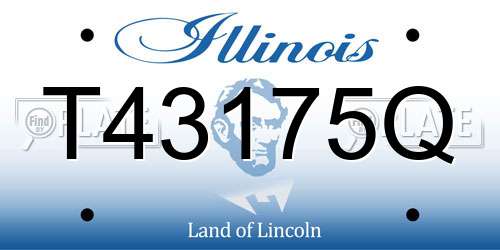 T43175Q Illinois License Plate