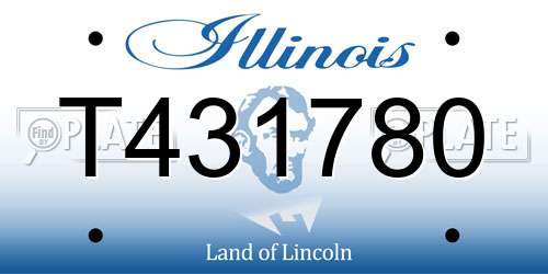 T431780 Illinois License Plate