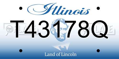 T43178Q Illinois License Plate