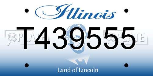 T439555 Illinois License Plate