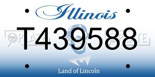 T439588 Illinois License Plate
