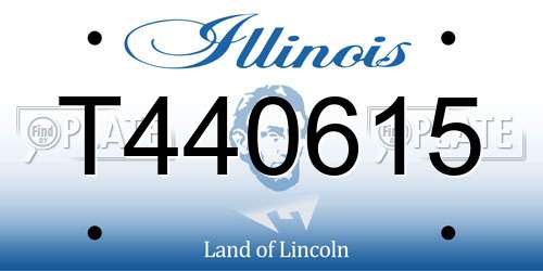 T440615 Illinois License Plate