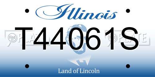 T44061S Illinois License Plate