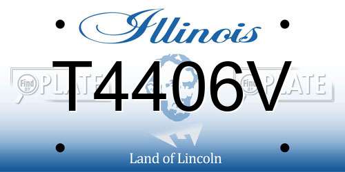 T4406V Illinois License Plate