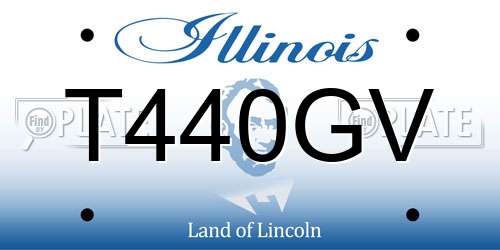 T440GV Illinois License Plate
