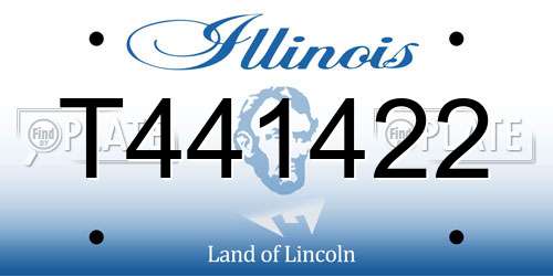 T441422 Illinois License Plate