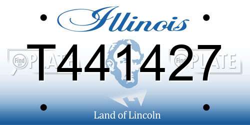 T441427 Illinois License Plate