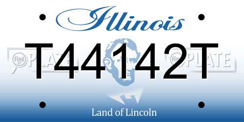 T44142T Illinois License Plate
