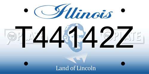 T44142Z Illinois License Plate