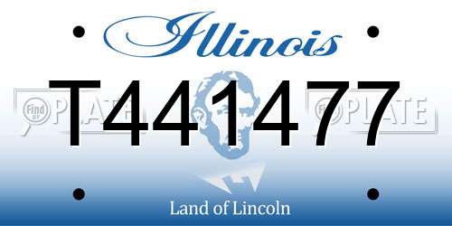 T441477 Illinois License Plate