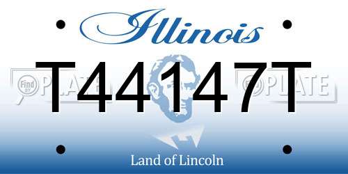T44147T Illinois License Plate