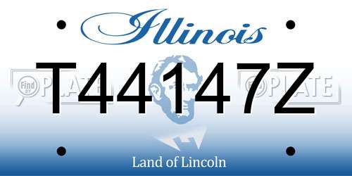 T44147Z Illinois License Plate