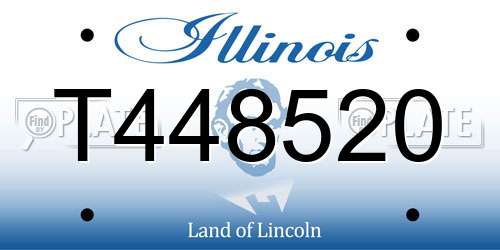 T448520 Illinois License Plate