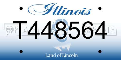 T448564 Illinois License Plate