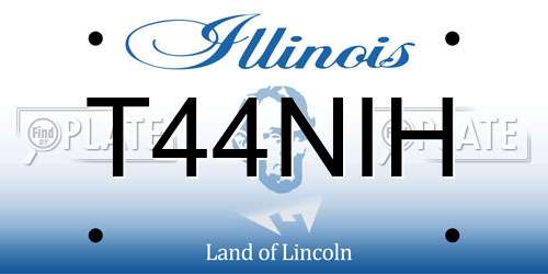 T44NIH Illinois License Plate