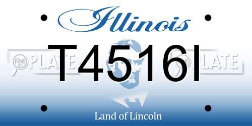 T4516I Illinois License Plate