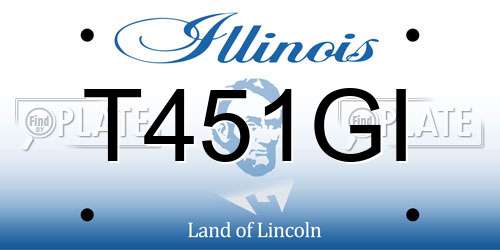 T451GI Illinois License Plate