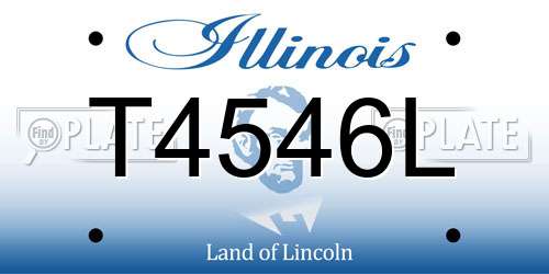 T4546L Illinois License Plate
