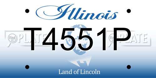 T4551P Illinois License Plate