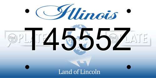 T4555Z Illinois License Plate