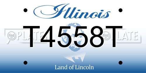 T4558T Illinois License Plate