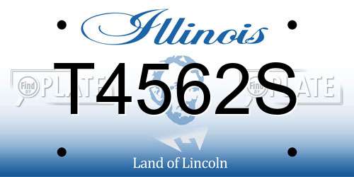T4562S Illinois License Plate