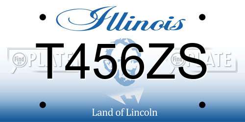 T456ZS Illinois License Plate