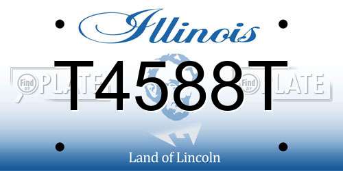 T4588T Illinois License Plate