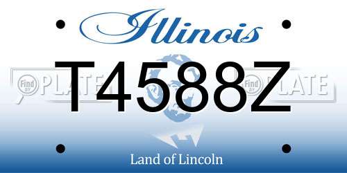 T4588Z Illinois License Plate
