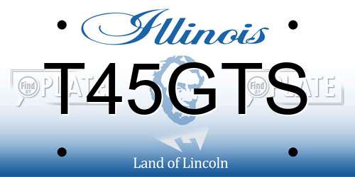 T45GTS Illinois License Plate
