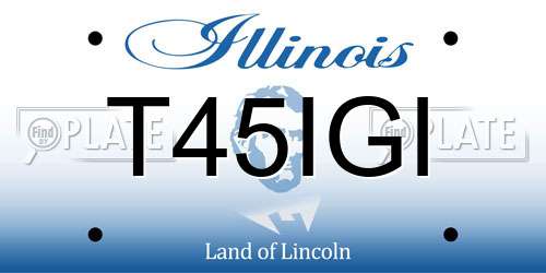 T45IGI Illinois License Plate