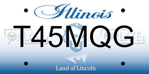 T45MQG Illinois License Plate